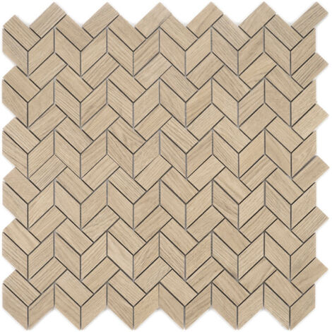 Carrelage Mur Ceramic Connection Beige Mate Mosaïque 27x30 cm