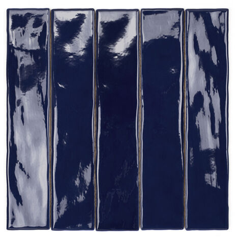 Carrelage Mur Ceramic Connection Blue Brillante 5x25 cm