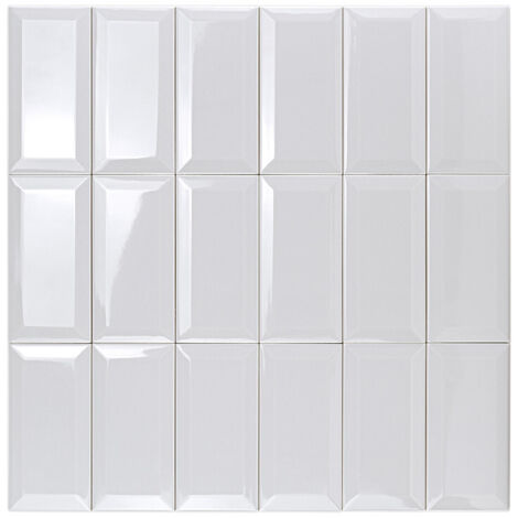 Carrelage Mur Ceramic Connection Grey Brillante 7,5x15 cm