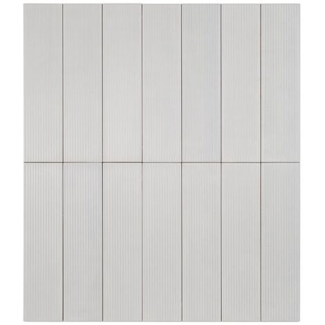 Carrelage Mur Ceramic Connection White Mate 7,5 x 30 cm