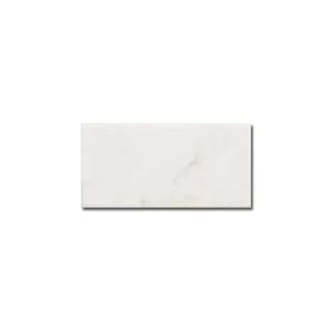Carrelage mur effet marbre blanc brillant 7,5X15 cm  CARRARA (vendupar boite de 0,50m2)