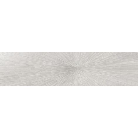 Carrelage mur effet métal décoratif pailleté blanc 30x120 cm IONIC IMPACT WHITE (vendu par boite de 0,72m2)