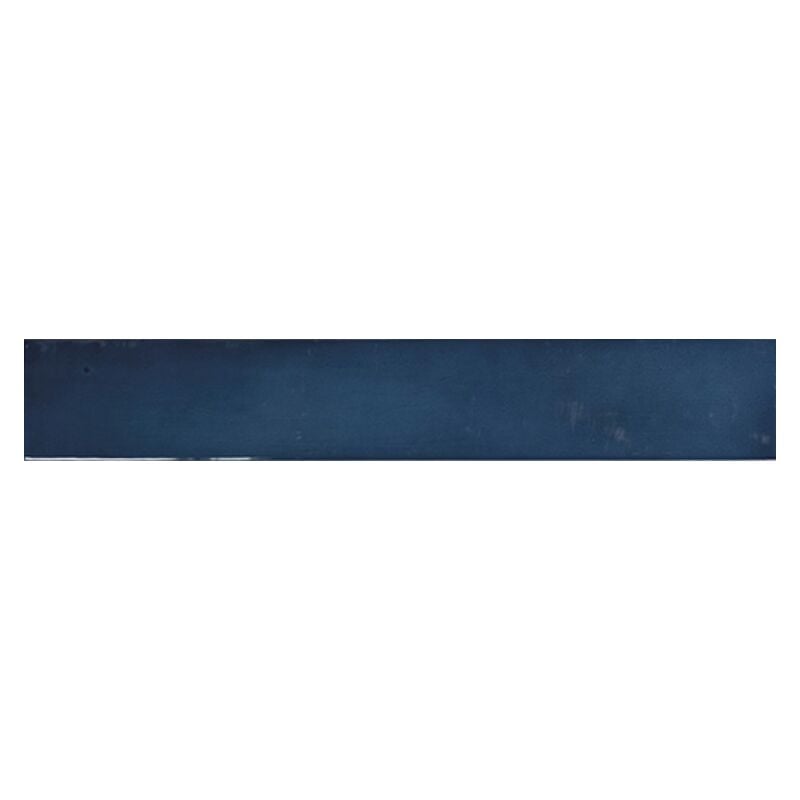 Carrelage mur effet zellige bleu 6,5x40 cm manacor ocean blue (vendu par boite de 1m2)