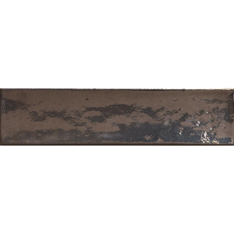 Carrelage mur effet zellige bronze 6,5x26,6 cm CROMIA26 BRONZO (vendu par boite de 1m2)