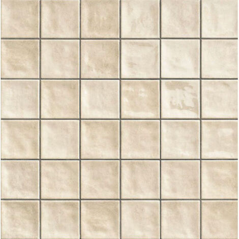 Carrelage mur effet zellige chaouen cream 10x10 cm - Reflex Boutique