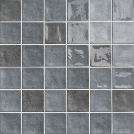 Carrelage mur effet zellige chaouen notte 10x10 cm - Reflex Boutique