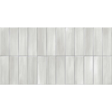 Carrelage mur effet zellige Lime blanc grisé 32x62,5 cm - Reflex Boutique