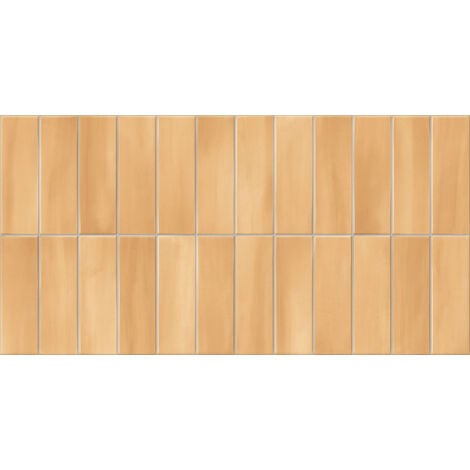 Carrelage mur effet zellige Lime miel 32x62,5 cm - Reflex Boutique