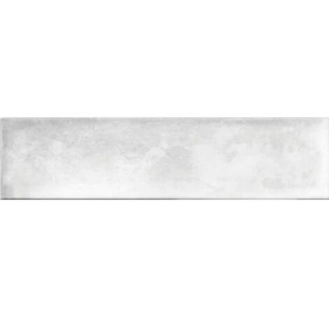 Carrelage mur effet zellige Safi blanc nacré 7,5x30 cm - Réflex boutique