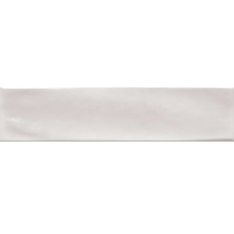 Carrelage mur effet zellige Scénario blanc grisé 7,5x30 cm - Réflex boutique