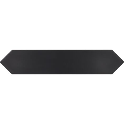 Carrelage mur faience forme navette 5x25 cm mate  LANSE BLACK  (vendu par boite de 0,50m2)