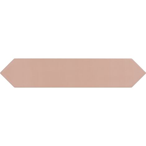Carrelage mur faience forme navette 5x25 cm mate  LANSE ROSE (vendu par boite de 0,50m2)
