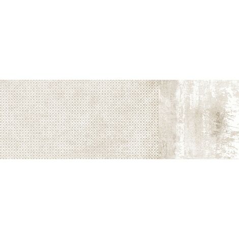Carrelage mur moderne décoratif à paillettes 25x75 cm MATERIKA DECOR A&B CONSTELLATION WHITE(vendu par boite de 2 pièces)