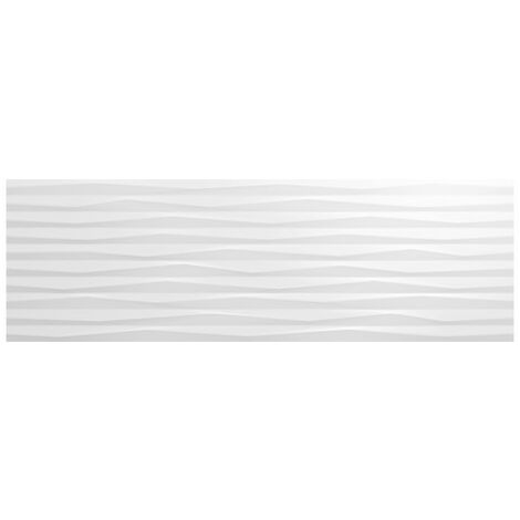 Carrelage mur relief effet béton 32x99 cm PAMUKKALE R BLANCO