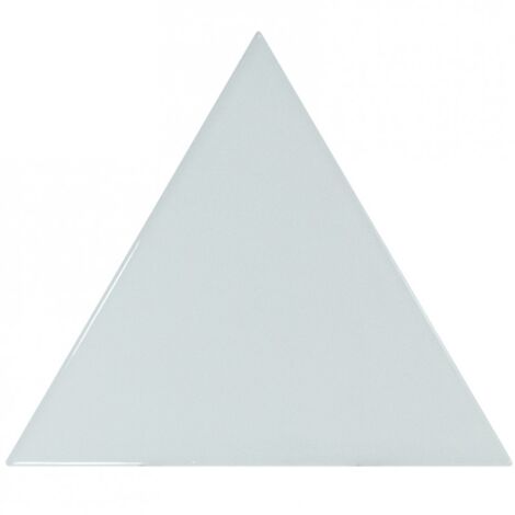 Carrelage mur triangulaire uni bleu brillant  SCALE TRIANGOLO SKY BLUE  (vendu par boite de 0,20m2)