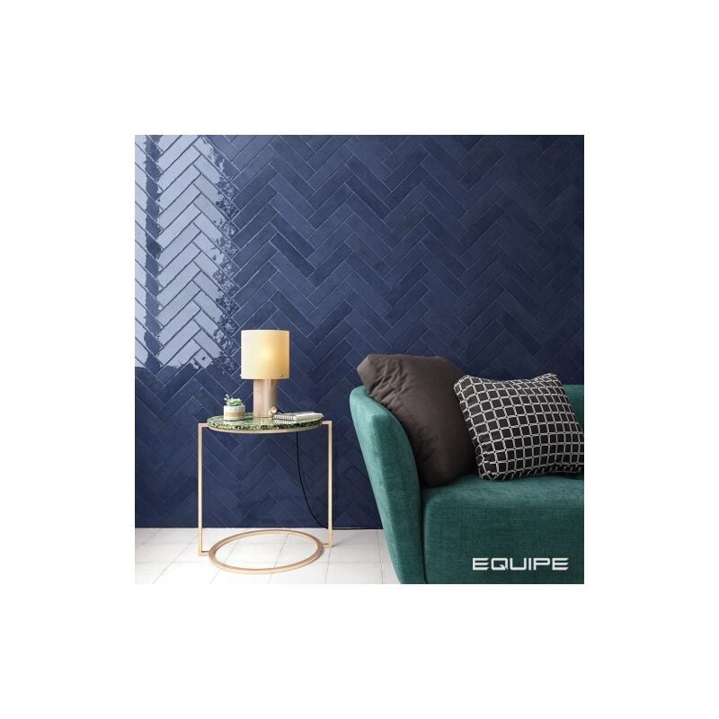 Carrelage mural Effet Zellige tribe 6x24,6cm Blue (0,5m2) - Les Carreaux de Jean