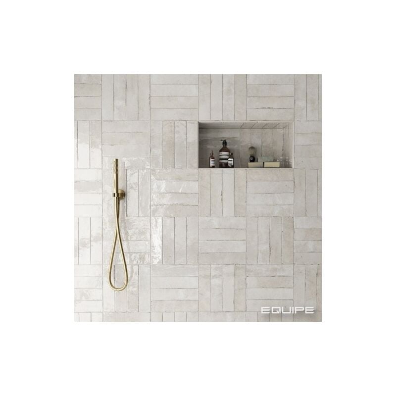 Carrelage mural Effet Zellige tribe 6x24,6cm Oatmeal (0,5m2) - Les Carreaux de Jean