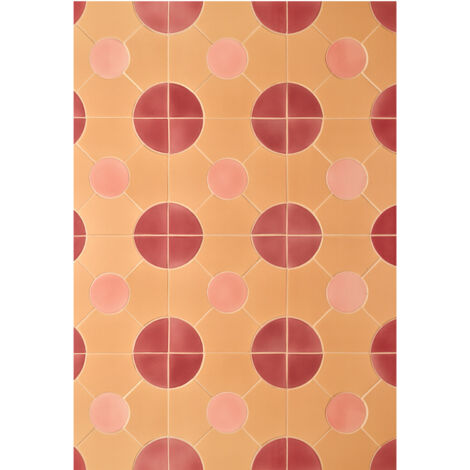 Carrelage mural émaillé artisanal FORNACE BRIONI - BOBOLI - WALL - "Giardino all'italia" par Cristina CELESTINO   -  - boîte de  m2