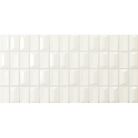Carrelage mural faience 3D BARS Quartz - Brillant Quartz - Brillant - - boîte de 0.40 m2
