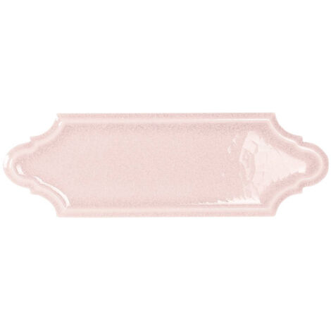 Carrelage mural faience effet classique KNIGHTSBRIDGE Crayon 18x5cm Rose - Brillant - boîte de 0.65 m2 Crayon 18x5cm Rose - - boîte de 0.54 m2