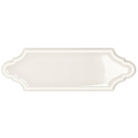 Carrelage mural faience effet classique KNIGHTSBRIDGE Navette 15x5cm Snow - Brillant - boîte de 0.60 m2 Navette 15x5cm Snow -  - boîte de 0.50 m2