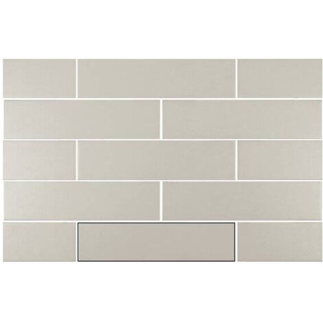 Carrelage mural faience effet graphique HAMPSTEAD Lisse Gris - boîte de 0.44 m2 Lisse Pumice -  - boîte de 0.44 m2