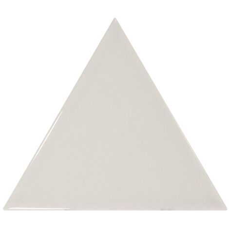 Carrelage mural faïence effet graphique SCALE TRIANGOLO triangle 12.4x10.8cm Triangle 12.4x10.8cm Gris clair - Brillant - boîte de 0.20 m2  e3e1dd -