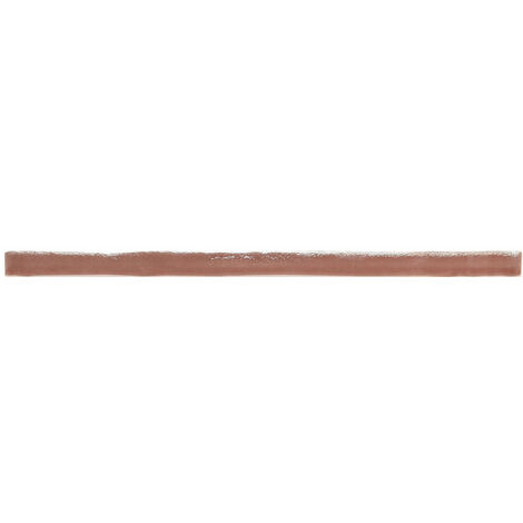 Carrelage mural faience effet rustique CRAQUELE Baguette d'angle 30x1.5 cm Brique - - boîte de 1.50 m2