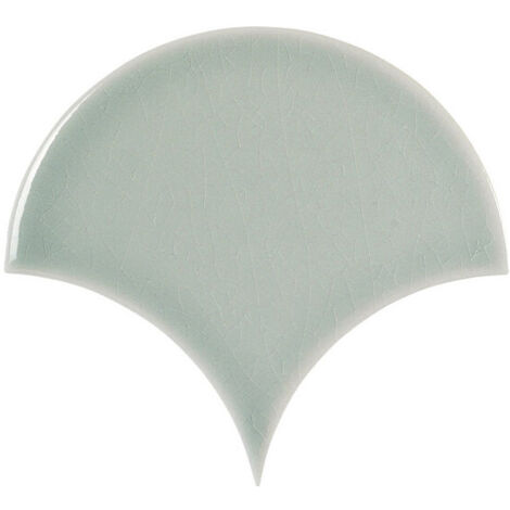 Carrelage mural faience effet rustique CRAQUELE Ecaille 17x15.5 cm Bleu ciel -  - boîte de 0.50 m2