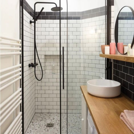 Carrelage mural faïence effet uni EVOLUTION 15x7,5cm Métro Inverse Blanc - Brillant -  - boîte de 0.50 m2