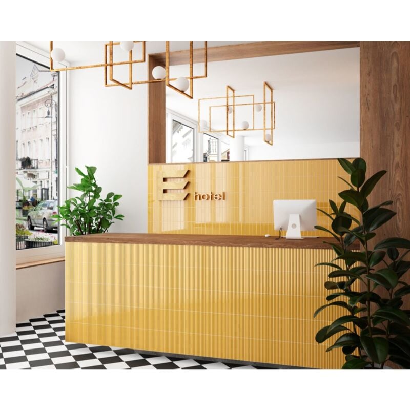 Equipe - Faïence - costa nova - costa nova yellow - 5X20 onda - Brillant