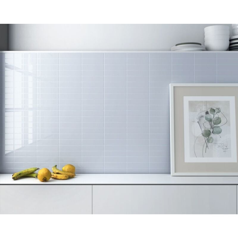 Equipe - Faïence - costa nova - costa nova baby blue - 5X20 - Brillant