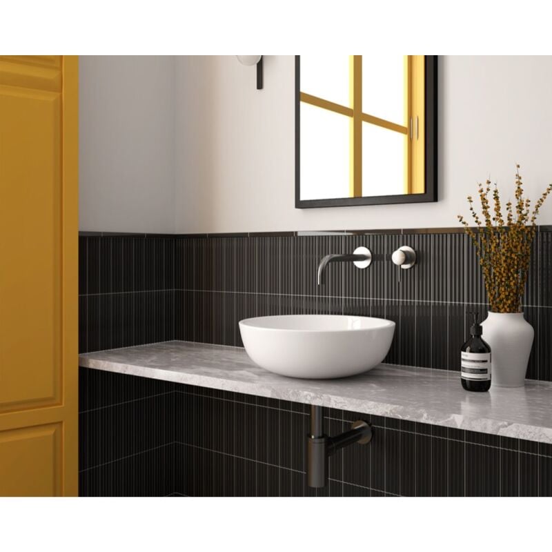 Equipe - Faïence - costa nova - costa nova black - 5X20 onda - Brillant