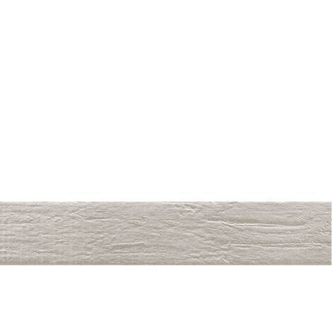 Carrelage NORDIK ALUMINIUM imitation parquet gris clair vintage style chevron 7x36 cm - 1m²