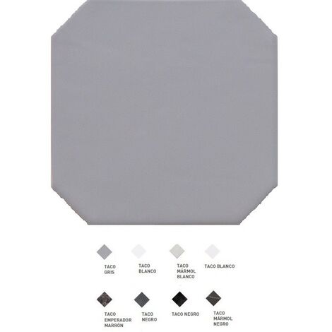 Carrelage octogonal à cabochons 20x20 OCTAGON GRIS 20555 - 1m² Couleur cabochon: Sans cabochons