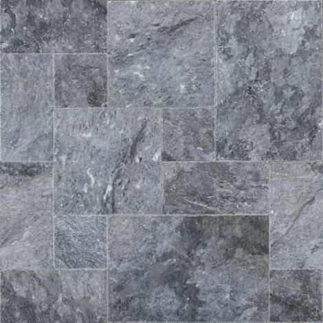 Carrelage Marbre Naturel Bardiglio - Gris Clair/anthracite - MOSANI - Neuf