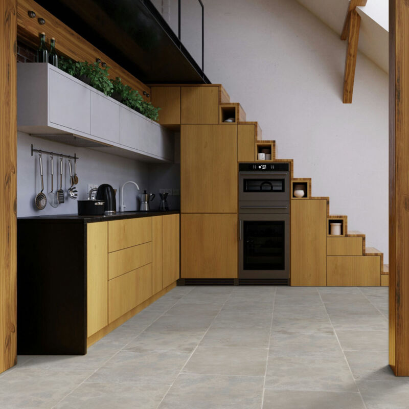 Ro'ma Nature - Carrelage Pierre Naturelle Atlas - 75x50x1,5 cm - Gris (vendu par dalle de 0,375 m²)