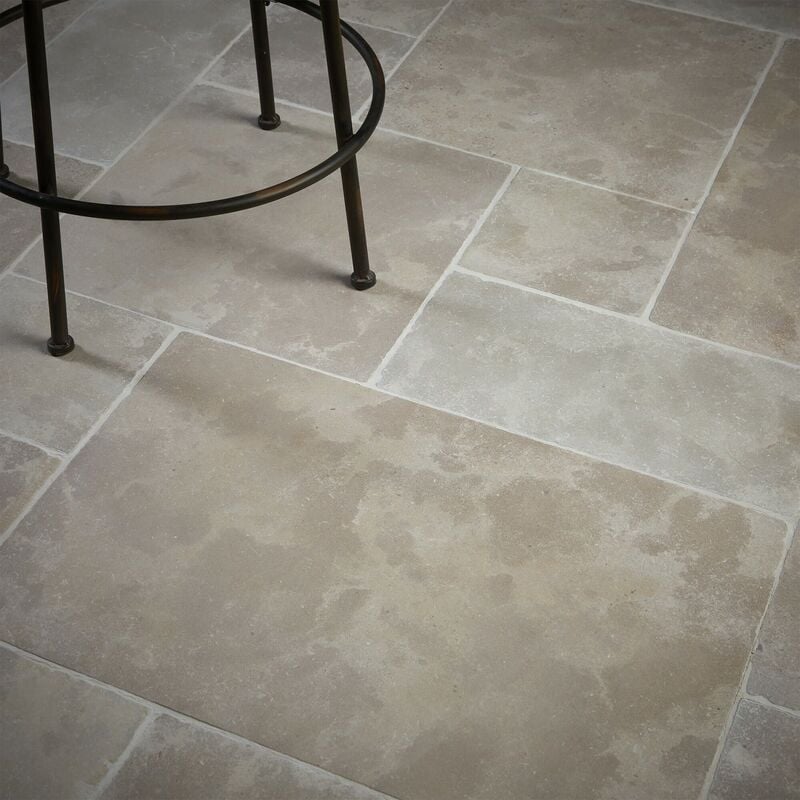 Ro'ma Nature - Carrelage Pierre Naturelle Atlas - Opus 50x1,5 cm - Beige (vendu par paquet de 1,125 m²)