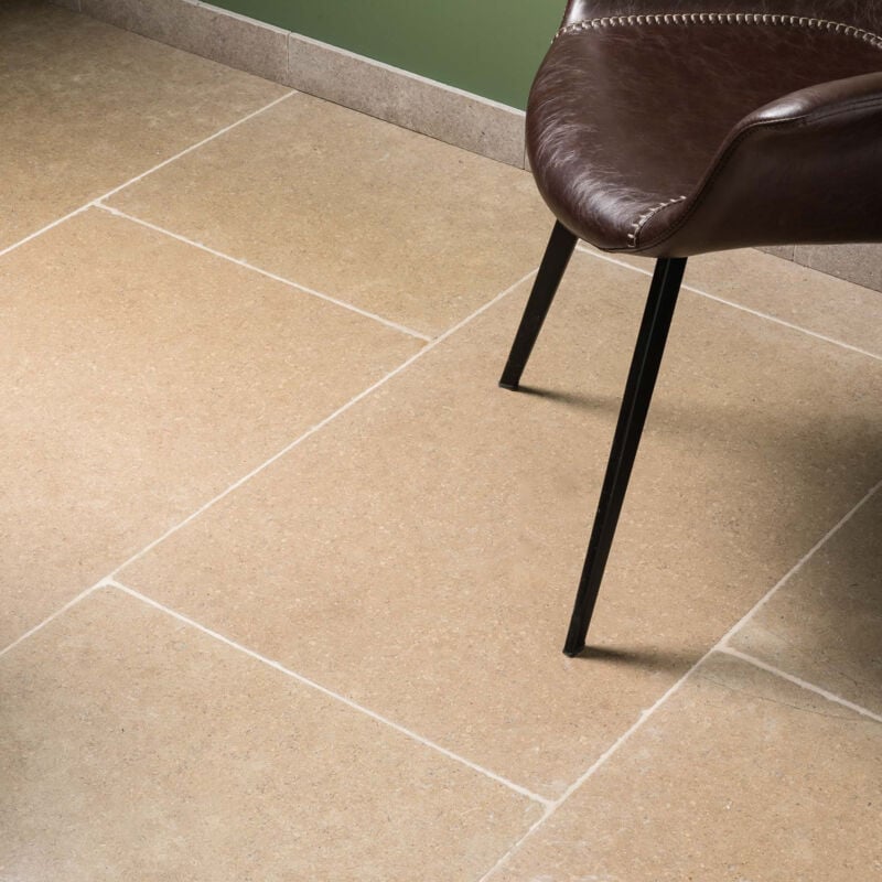 Carrelage Pierre Naturelle Sinai - 85x55x2 cm - Beige (vendu par dalle de 0,468 m²)