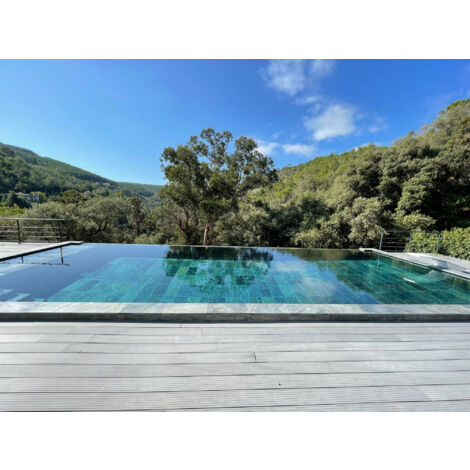 Carrelage Quartzite Green Java 30x61cm – Pierre naturelle vieillie – 1 m² – Pour piscine et espaces extérieurs