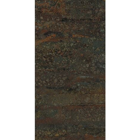 Carrelage rectangulaire grand format effet industriel RUST GREEN NATUREL 50X100 - Rectifié - R10- 1.48m²