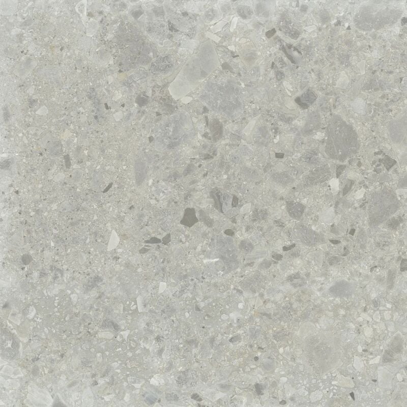 Carrelage Aspect terrazzo Berma gris rectifié 80x80 cm