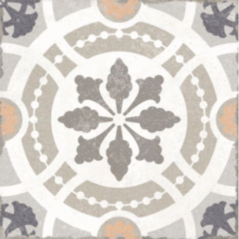 Carrelage sol carreaux de ciment 20x20 cm – Grès cérame émaillé – Épaisseur 9 mm – Résistant au gel – Surface mate