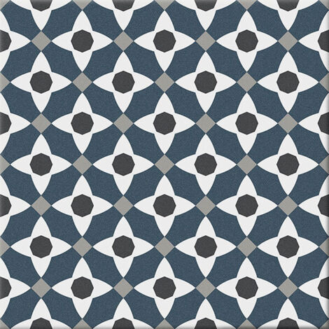 Carrelage sol effet carreaux de ciment Classico manila cold 20x20 cm - Réflex boutique