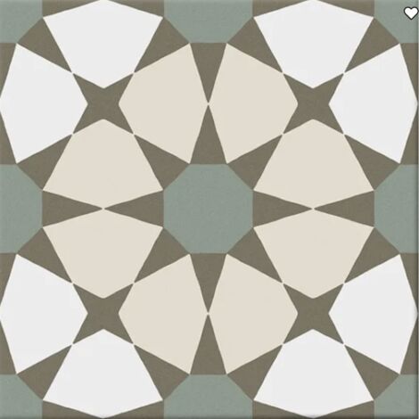 Carrelage sol effet carreaux de ciment Classico prisma warm 20x20 cm - Réflex boutique