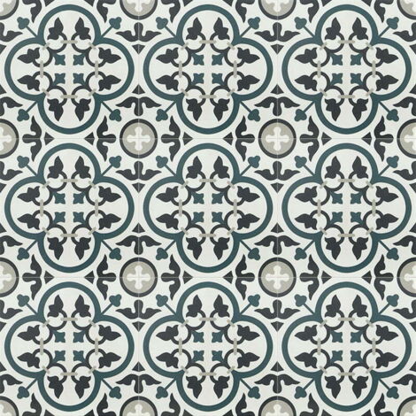 Carrelage sol effet carreaux de ciment Montaigne St-Etienne 20x20 cm - Reflex Boutique