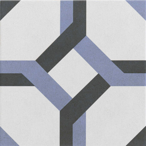 Carrelage sol effet carreaux de ciment Sligo bleu 33x33 cm - Réflex boutique