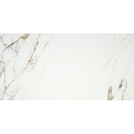 Carrelage sol et mur poli effet marbre Neptune white 60x120 cm - Réflex Boutique