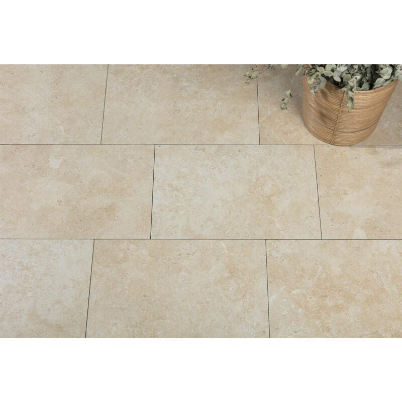 TAU - Carrelage sol intérieur effet pierre caramon 40x60 cm - Arena