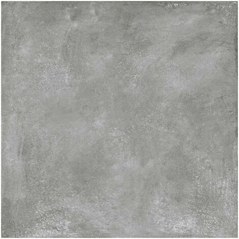 Carrelage sol / mur effet béton gris anthracite 80x80 cm RIFT GRAFTIO (vendu par boite de 1,28m2)